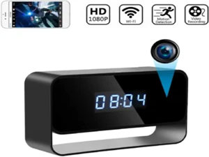 1080P Mini Spy Camera Clock with WiFi, Night Vision & Motion Detection
