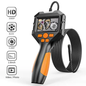 Discreet Inspection Camera - 8mm Lens, 2.8" Screen, Waterproof Borescope