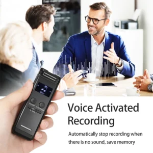 Bisofice N37 Digital Voice Recorder | 32GB Storage | 1536Kbps | Password Protection | LCD Screen | Voice Activation
