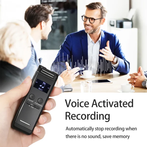 Bisofice N37 Digital Voice Recorder | 32GB Storage | 1536Kbps | Password Protection | LCD Screen | Voice Activation