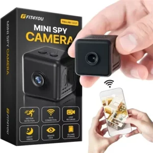 Mini WiFi Spy Camera 1080P HD – Wireless Hidden Nanny Cam with Motion Detection, Night Vision, Remote App Control, 160° Wide Angle