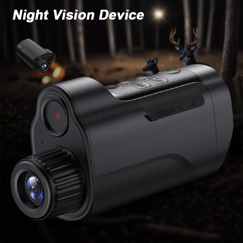 kf-S697efe0ebaca42299c3ce9e6490aee1fs 329 Night Vision Monocular – 2.0" Screen, 10X Zoom, 1080P Infrared Camera with Photo/Video Recording, 800M Range, CE/FCC Certified