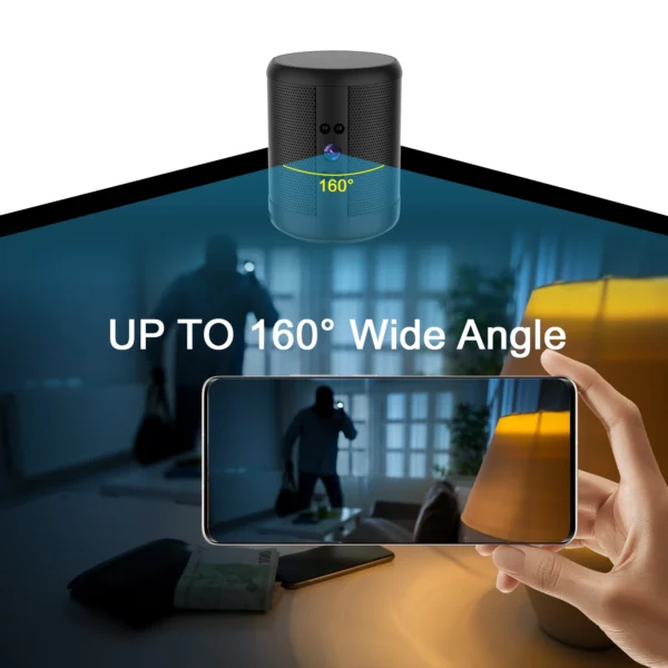 TNOX Z25 4K HD Mini Security Camera with Bluetooth Speaker | WiFi | Night Vision | 2-Way Intercom | - Image 10