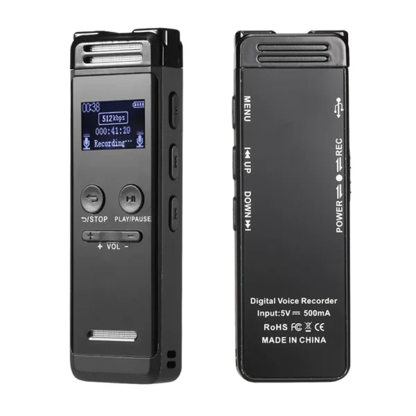 Bisofice N37 Digital Voice Recorder | 32GB Storage | 1536Kbps | Password Protection | LCD Screen | Voice Activation - Image 4