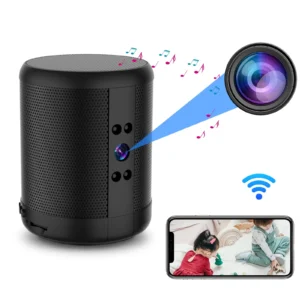 TNOX Z25 4K HD Mini Security Camera with Bluetooth Speaker | WiFi | Night Vision | 2-Way Intercom |