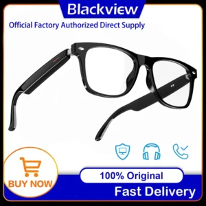 BLACKVIEW E13-C Smart Bluetooth Glasses – 128GB, Voice Assistant, Camera, Calling, Music, Touch Control