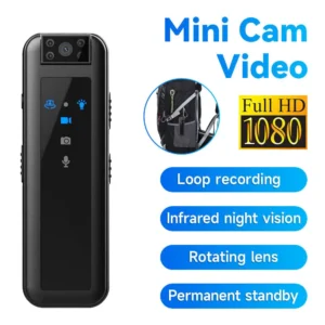 GeekMan Mini 1080P HD Body Camera with IR Night Vision