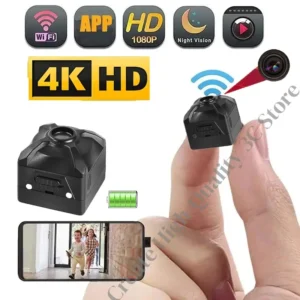 BMAD X5 4K Ultra HD Mini Camera – Wireless WiFi, Motion Detection, Rechargeable Battery