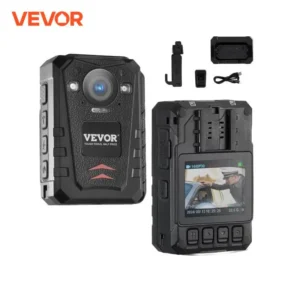 2K HD Police Body Camera with Audio, GPS, Night Vision, 128GB Storage – Waterproof, 11H Battery