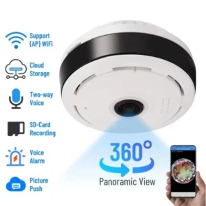 AEVYVKV A8S Mini WiFi Security Camera | 1080P HD | 360° View | Motion Detection | Two-Way Intercom | App Control